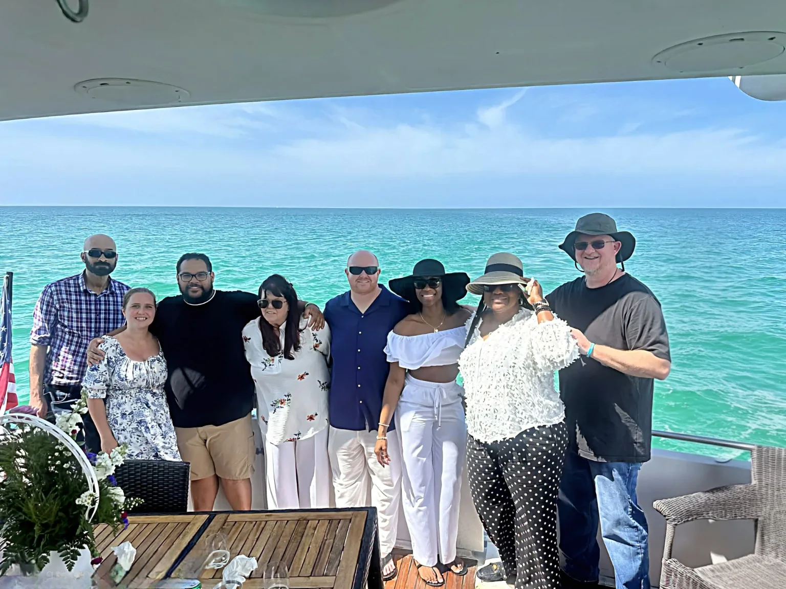 Family and close friends gathered on the water off Clearwater for Lisa's burial at sea