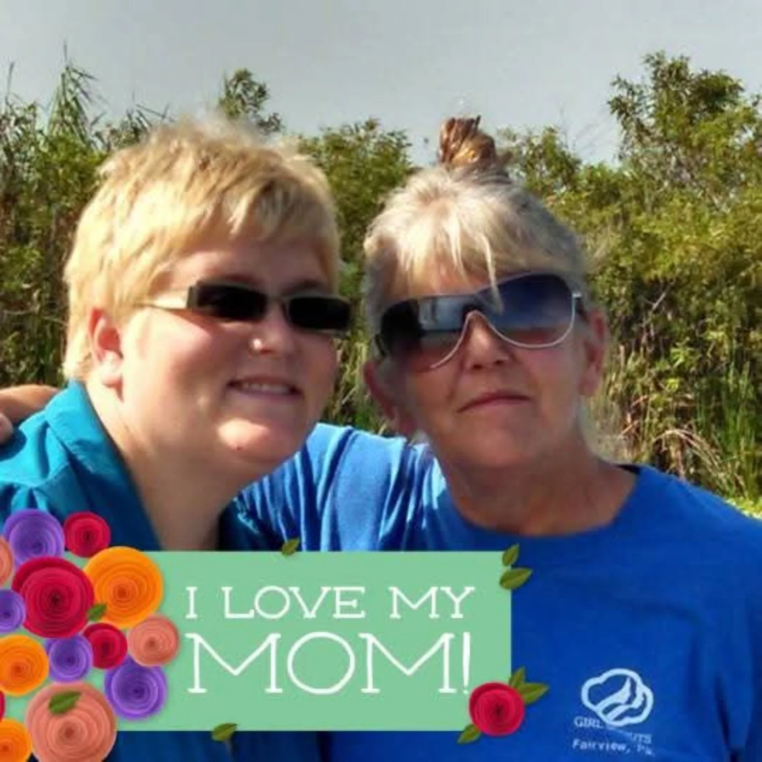 Lisa with her mom