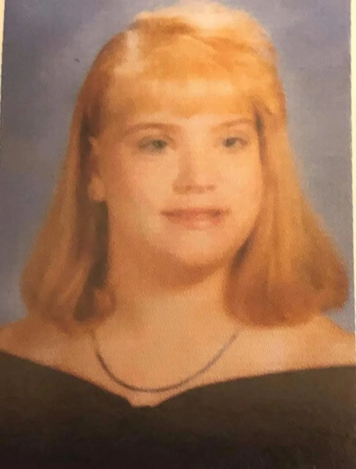 School portrait of a young Lisa Collier